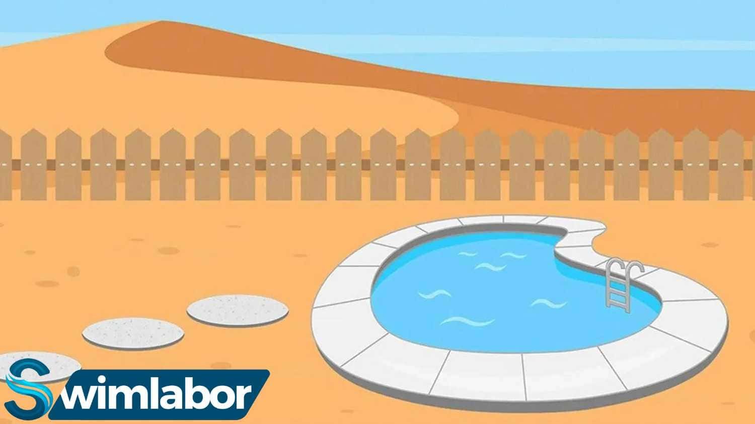 Sand im Pool entfernen